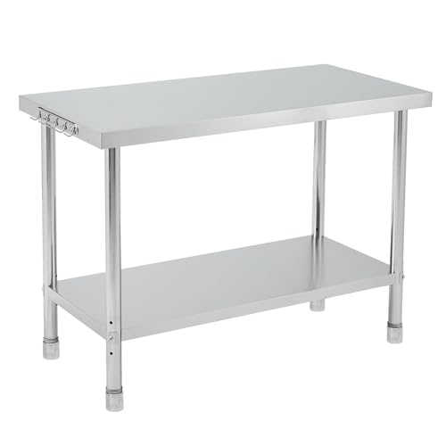Garvee Heavy‑Duty Stainless Steel Commercial Prep Table 60 x 24 x 35 Inch