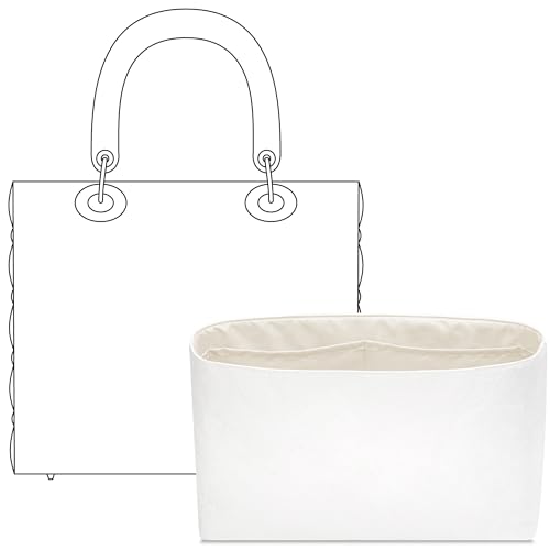 FANJI Project Bolsa organizadora para bolsa DIOR Lady, ajuste personalizado dentro da bolsa Craie, leve, resistente à água