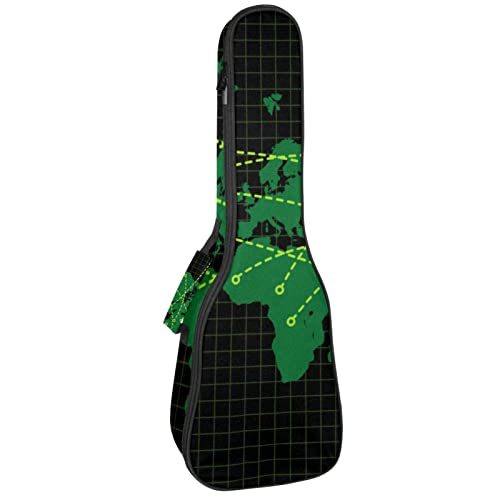 Sac de rangement pour ukulélé soprano et concert robuste avec housse rembourrée 10 mm