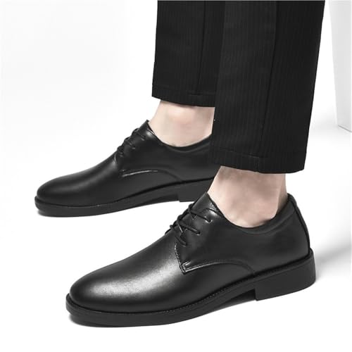 Mens Oxford Dress Shoes Lace Up Evening Cap Toe Design Spanish Leather Non Slip Rubber Sole Slip Resistant Anti-Slip Prom Wedding2