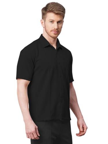 Image of GRECIILOOKS Men's Cotton Lycra Blend Casual Stylish Regular Fit Formal Shirt