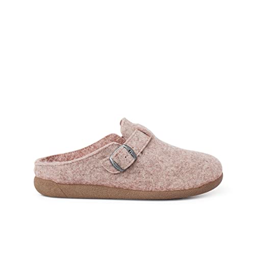 Pisamonas Zuecos Casa Hebilla Planta Acolchada Talla 35 Color Beige