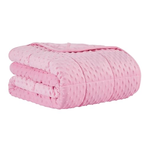 CuteKing Weighted Blanket - 20lb 48x72 Pink Bubble