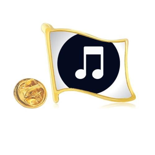Pin's en métal doré notes de musique le cadeau idéal pour musicien