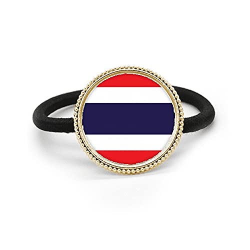 Goma de pelo de Tailandia en metal plata para peinados de oficina y eventos culturales