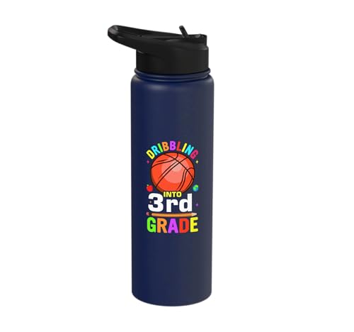 Basketball Last Day of School Third Grade Stainless Steel Insulated