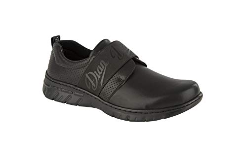 Dian Siena Zapatilla Tipo Blucher con Cierre de Elástico Superior, SRC+O1+FO, Negro, Talla 43