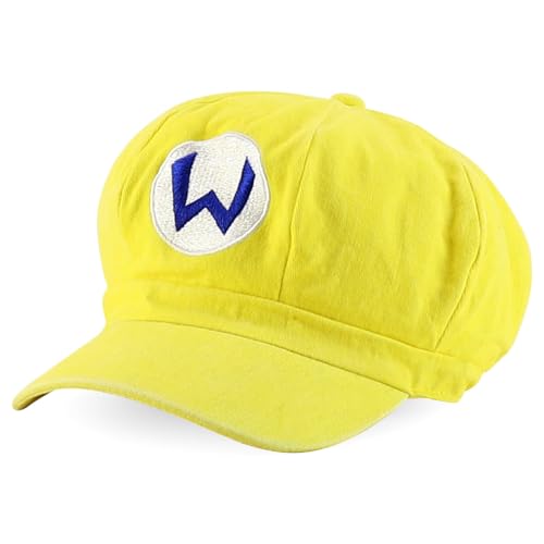 Image of Armycrew Mario Luigi Pigment Dyed Newsboy Style Cosplay Costume Hat