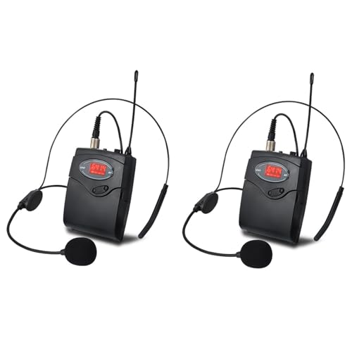 Microphone sans fil UHF lavalier et serre-tête pour cours dynamique et prise de parole en public