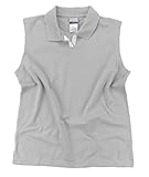 94% Baumwolle, 6% Spandex Reebok Damen Shirt ärmellos Kragen - weiß - Mittel