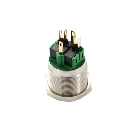 Interruptor pulsador de 22mm y 6 pines momentáneo de 6V para panel 2
