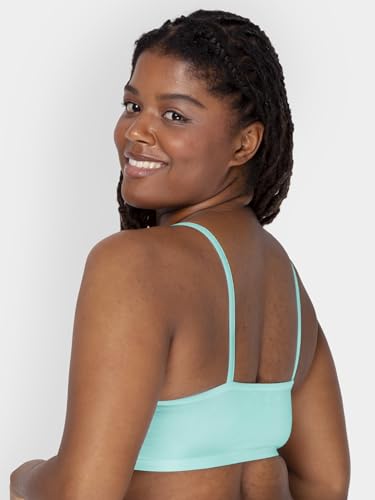 Image of Fruit of the Loom Women's Spaghetti Strap Cotton Sports Bra - All-Day Comfort & Easy Movement