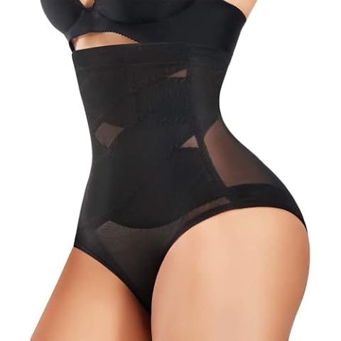 Bingrong Butt Lifter Shapewear for Women High Waist Tummy Control Knickers Slimming Shaping Underwear Waist Trainer Body Shaper(Black,M Cover