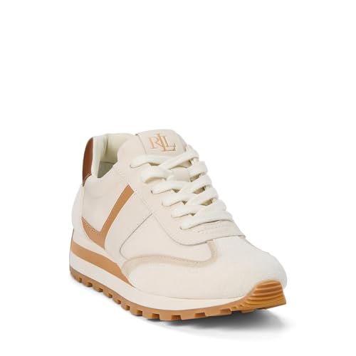 Image of Lauren Ralph Lauren Dani Suede & Leather Sneakers