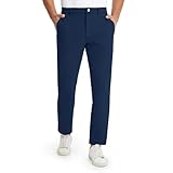 M MAELREG Fleece Lined Golf Pants Men Water-Resistant Workout Casual Outdoor Hiking Insulated Winter Pants for Men Navy