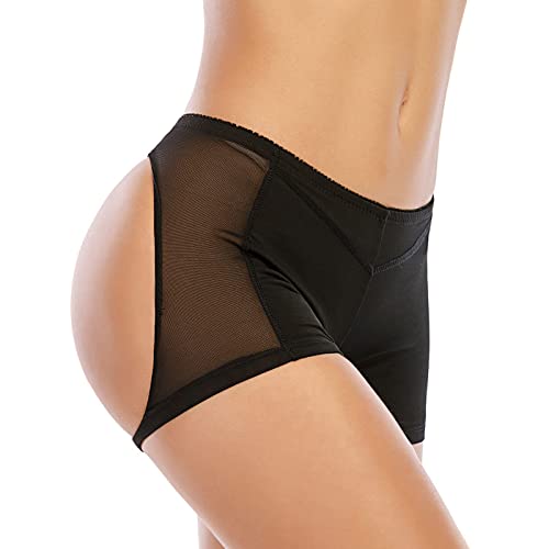 Image of Dulchany Women Butt Lifter Shapewear Hip Enhancer Control Panties | Seamless Butt Lifter Boy Shorts Booty Lifting Underwear for Women
