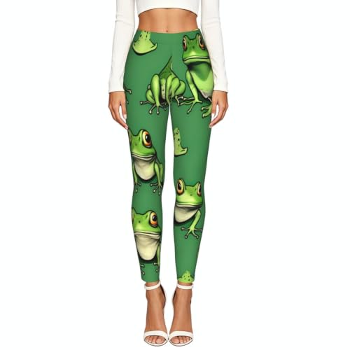 Mallas de ranas verdes sin transparencias leggings elasticos comodos de mujer 2