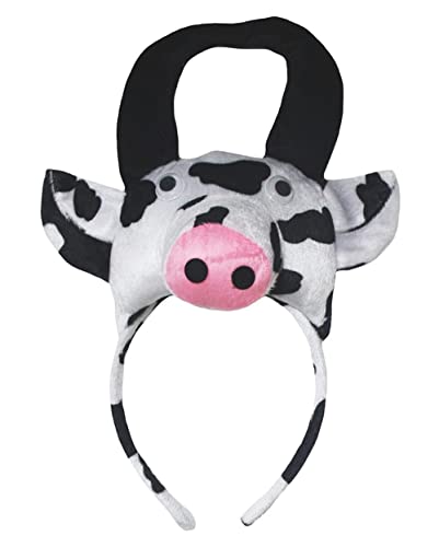 Petitebella Cutie Animal Ear Headband (Cow, One Size)