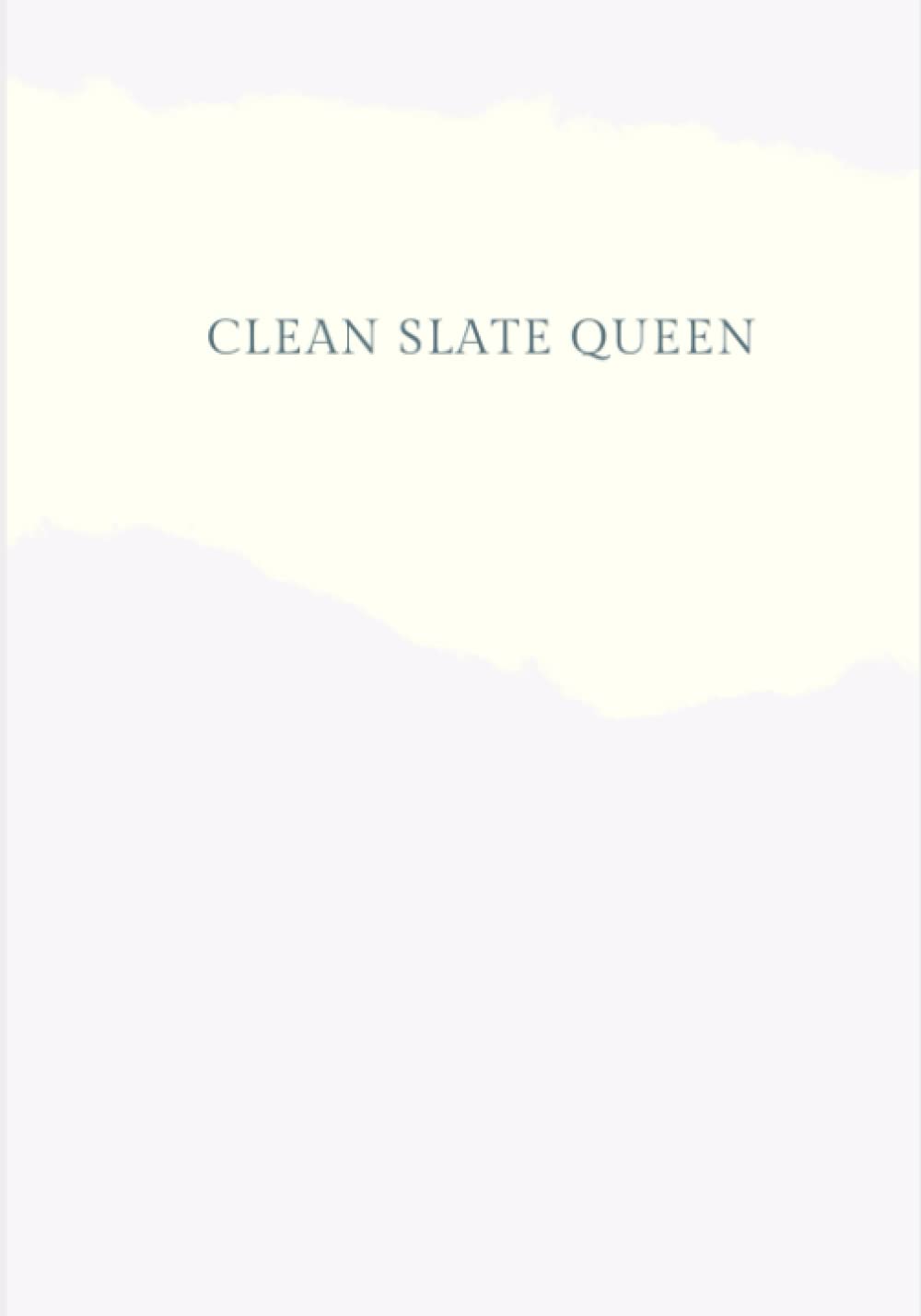 Clean Slate Queen: blank entry multipurpose journal 6x9 lavender: blank entry journal