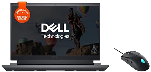 Dell G15-5520 Gaming Laptop, Intel i5-12500H/8GB DDR5/512GB SSD/Win 11 + MSO'21/NVIDIA RTX 3050 (4GB GDDR6)/15.6" FHD WVA AG 120Hz. + AW320M (Black) USB Wired Gaming Mouse