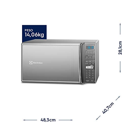 Micro-Ondas Electrolux MS37R Prata 27L com 55 Receitas pré-programadas no Menu Online - 220V