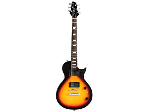 Monoprice Indo Series 6 String Poplar-Body Electric Guitar, Right, Sunburst (625897) #TOP18