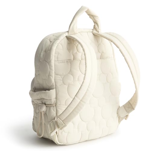 Image of Vera Bradley Disney Featherweight Small Banbury Backpack - Pumice Stone 9L | Women's Quilted Purse for Travel & Work with Adjustable Straps