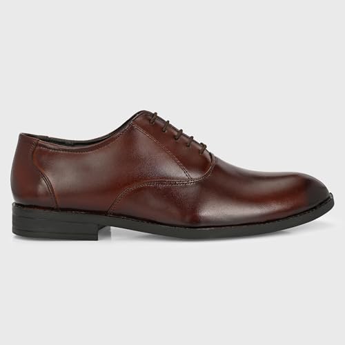 Image of Blue Leather by Centrino Genuine Leather Slip-On Men's Formal Shoe |Stylish with Soft Cushioned Insole |Trendy Non Lace-Up Design |Durable Leather with Anti-Skid Sole | Perfect for Formal Wear (4017)