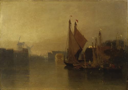 Tableaux Impression Toile Vue du pont de Yarmouth Sell Cotman pour un salon élégant et apaisant
