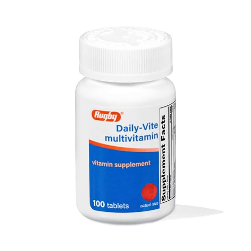 Rugby Daily-Vite Multivitamin for Adults, 100 Tablets (1-Pack)