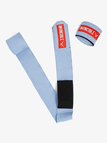 Image of Invincible Mexican Style Semi-Stretch Hand Wraps (Sea Blue, 4.5 Meter)