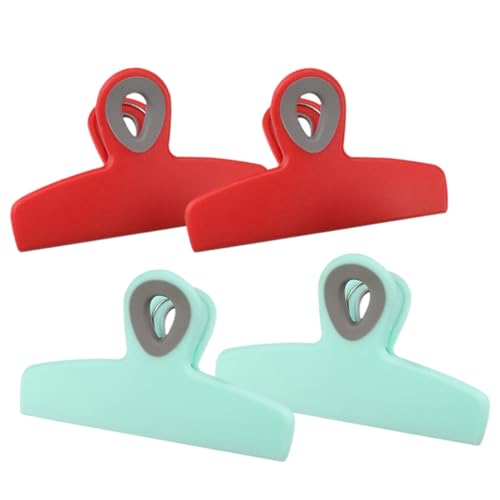 GLEAVI 4Piezas Clips Para Bolsas De Multiusos Para Sellar Snacks y Comida Resistentes y Prácticos Para Mantener y Evitar Humedad