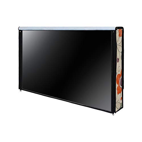 Image of DREAM CARE Double Use - Transparent & Printed Flap - 32 Inches LED TV Cover, Waterproof LED TV Cover for (LG, Samsung, Vu, Mi, Realme, TCL, Croma), SA68
