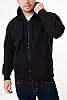 LABEL APPAREL Mens Zip Up Hoodie 300GSM Fleece Plain Pullover Zipped (UK, Alpha, 5XL, Regular, Regular, Black) #2