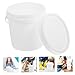 ULTECHNOVO 5pcs Plastic Bucket Lid Handle Water Pail Sealed Barrel Food Grade Home Industrial Agricultural Use