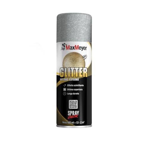 MAXMEYER Spray Glitter Argento 0.400 L