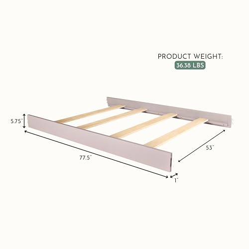 Image of Evolur Aurora Bed Rail, Blush Pink Pearl
