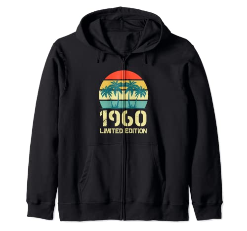 Camisetas vintage de cumpleaños de 1960 para mujer, divertidas camisetas de cumpleaños de 1960 Sudadera con Capucha