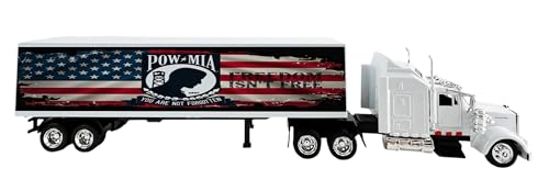 Camión a Escala Long Hauler con Remolque Tributo POW-MIA miniatura 1