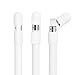 3 pcs Premium Silicone Pencil Cap Holder Saver for Apple Pencil (White)