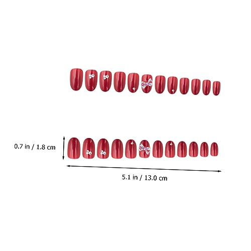 FRCOLOR 24 Peças De Remendo De Unhas Para Férias Pontas De Unhas Falsas Dicas De Unhas Postiças Unha