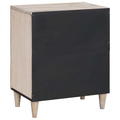 Table de chevet blanche avec 3 tiroirs pour optimiser le rangement - 7