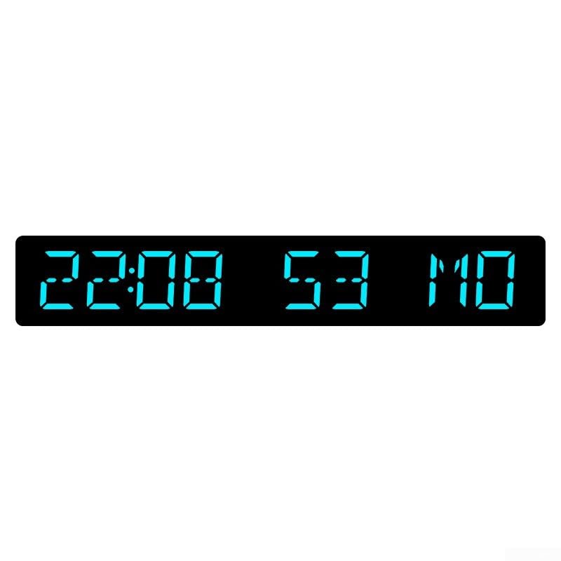 Wireless LED Digital Clock For Desktop With Auto For Time Setting Dual Alarm Function Countdown For Timer Up To 999 Days And 4 Brightness Levels(black blue) โ image 1