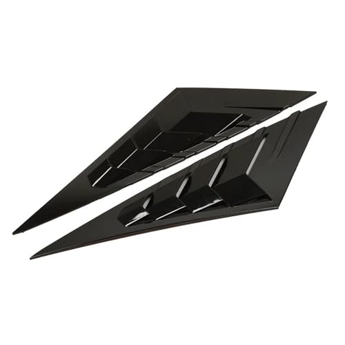 Persiennes de vitre latérale arrière au style sportif noir brillant pour Elantra