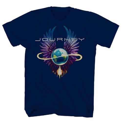 Journey Men's Infinity Wings T-Shirt Blue | Officially Licensed Merchandise