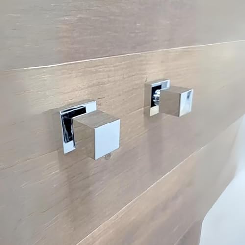 Registro Chuveiro Banheiro Quadrado Cromado Metal 3/4 25mm (Cromado)