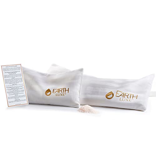 Earth Luxe Himalayan Salt Healing Pillow - Himalayan Salt Pillow for Stomach, Neck & Back Offers A Multitude of Wellness Benefits - Himalayan Salt Pillow (Small)