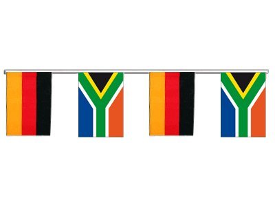 Guirlande d'amitié Allemagne - Afrique du Sud de 6m pour vos soirées et grands matchs