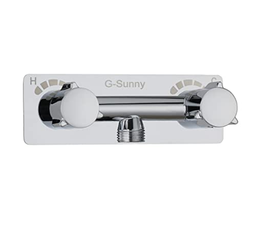G-Sunny All Metal RV Shower Faucet, Camper Shower Faucet Valve, 4”RV Shower Replacement Valve Diverter for Indoor and Outdoor Shower