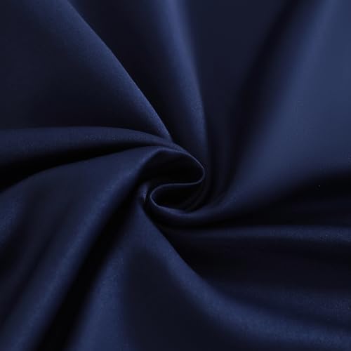 Image of NTBAY 2 Pack Pillows with Stain Pillowcases, Soft Cotton Down Alternative 13x18 Zippered Pillows for Sleeping in Crib Bed - Machine Washable - Breathable Travel Pillow, Navy Blue